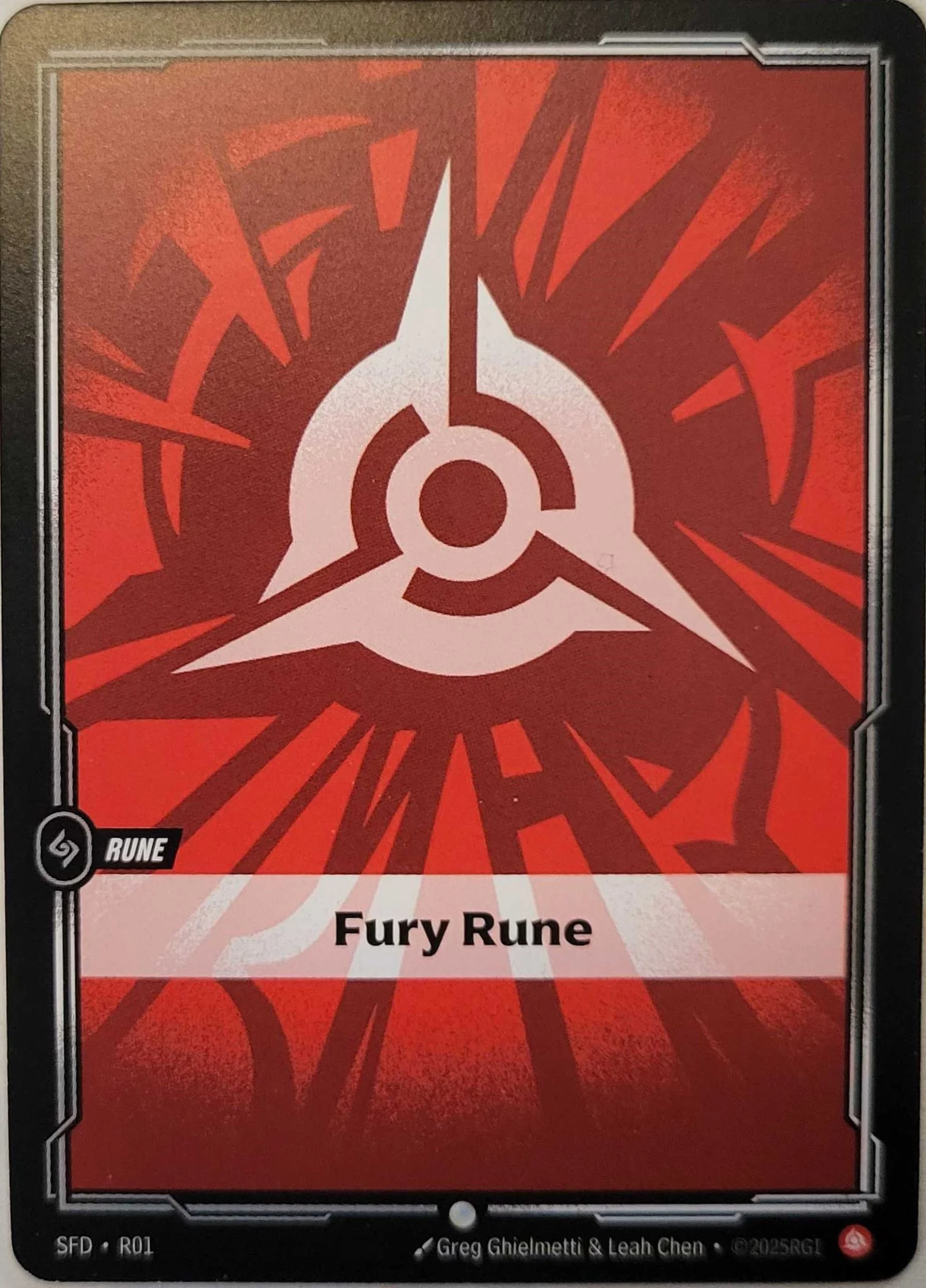 Fury Rune - SFD-R01 - Spiritforged - Riftbound card