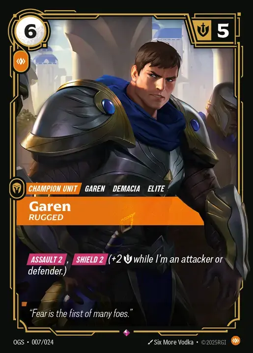 Garen Rugged - OGS-007 - Proving Grounds - Riftbound card