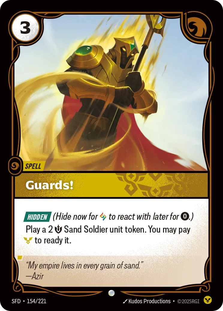 Guards! - SFD-154 - Spiritforged - Riftbound card