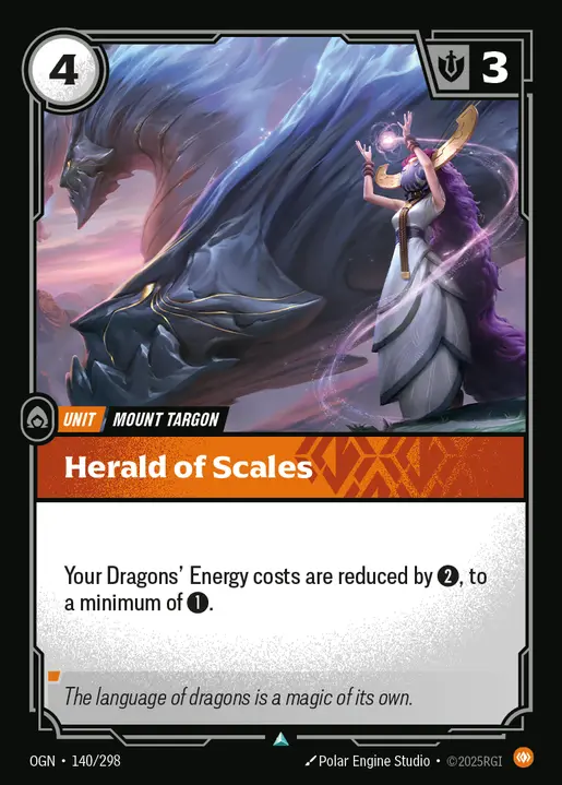 Herald of Scales - OGN-140 - Origins - Riftbound card