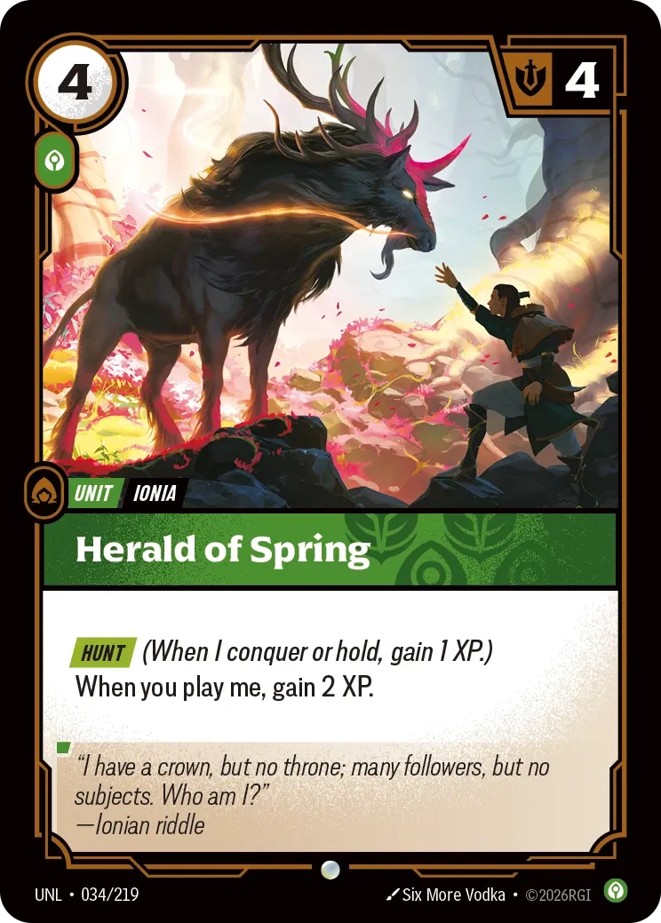 Herald of Spring - UNL-034 - Unleashed - Riftbound card