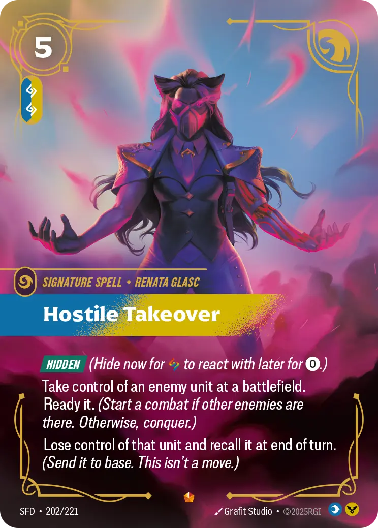 Hostile Takeover - SFD-202 - Spiritforged - Riftbound card