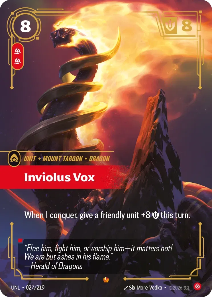 Inviolus Vox - UNL-027 - Unleashed - Riftbound card
