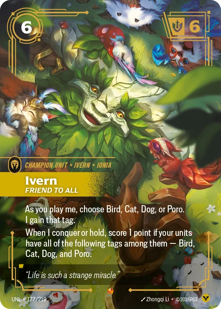 Ivern, Friend to All - UNL-177 - Unleashed - Riftbound card