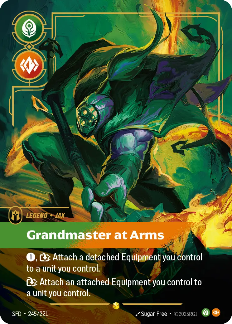 Jax, Grandmaster at Arms - SFD-245 - Spiritforged - Riftbound card