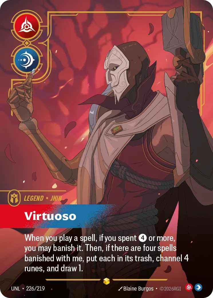 Jhin, Virtuoso - UNL-226 - Unleashed - Riftbound card