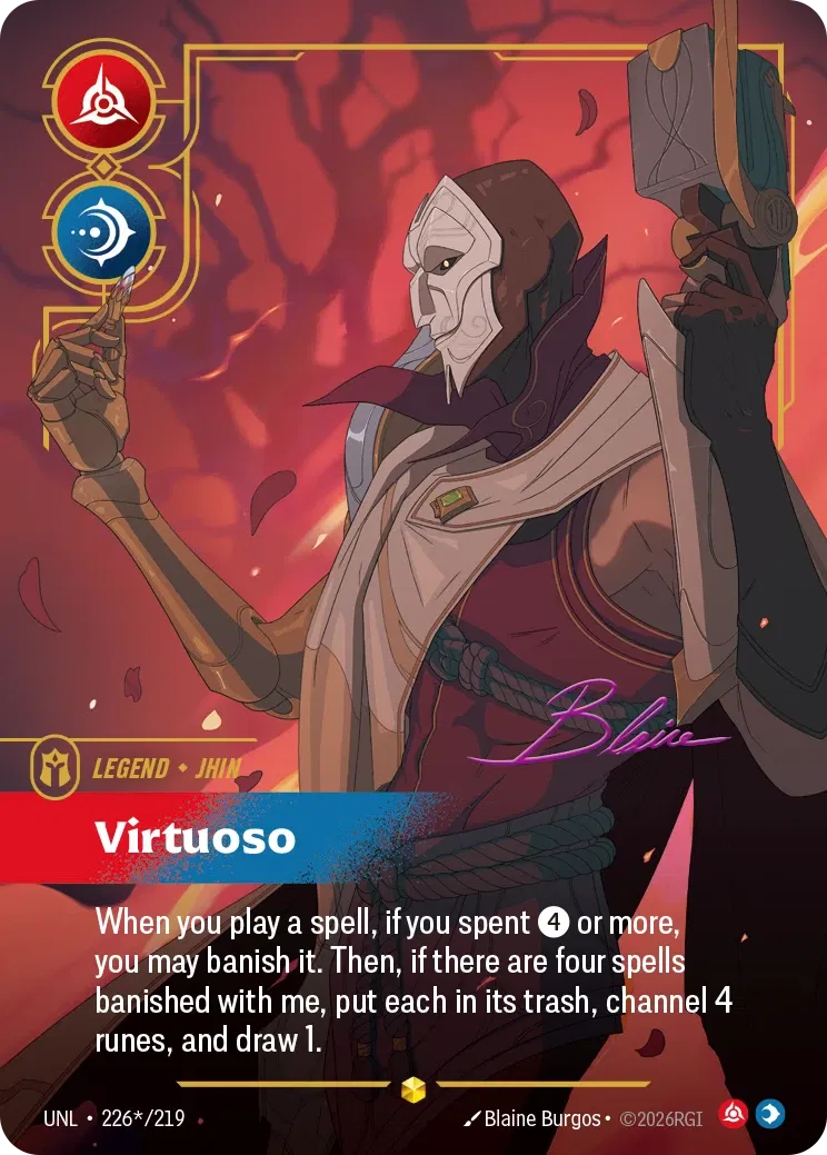 Jhin, Virtuoso - UNL-226s - Unleashed - Riftbound card