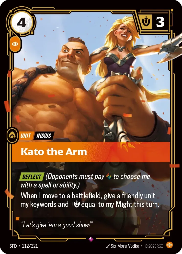 Kato the Arm - SFD-112 - Spiritforged - Riftbound card