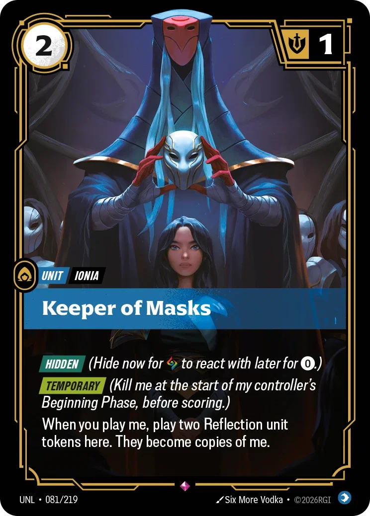 Keeper of Masks - UNL-081 - Unleashed - Riftbound card