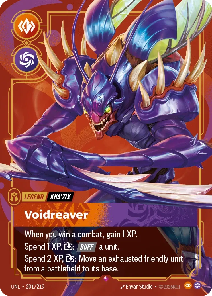 Kha’Zix, Voidreaver - UNL-201 - Unleashed - Riftbound card