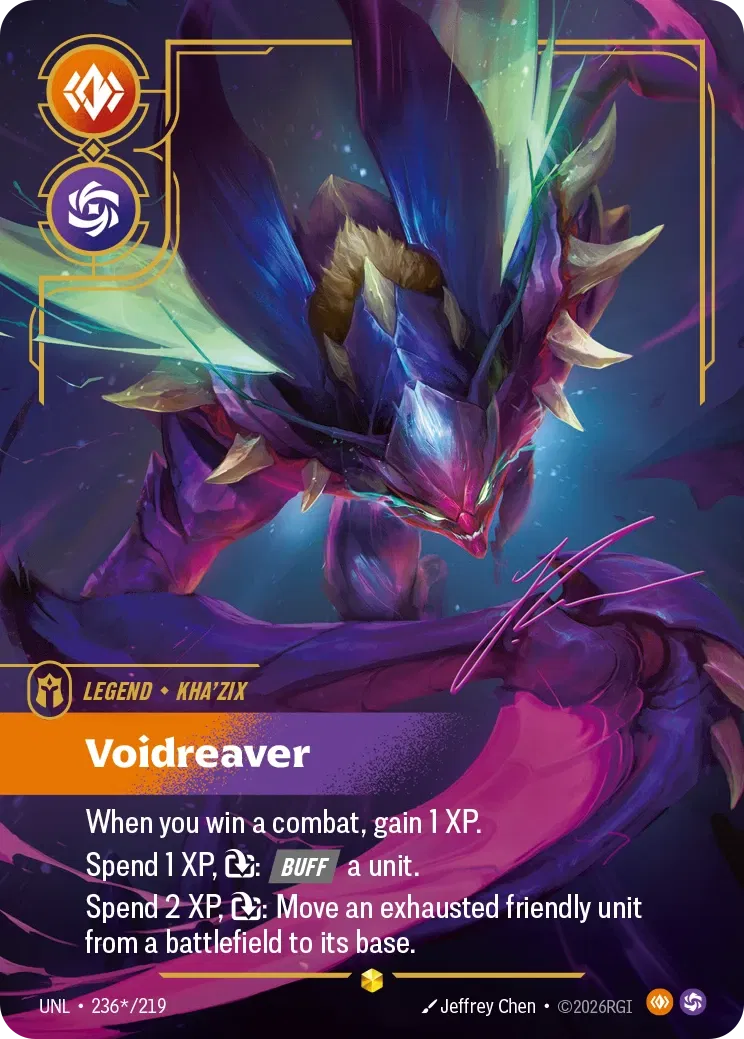 Kha’Zix, Voidreaver - UNL-236s - Unleashed - Riftbound card