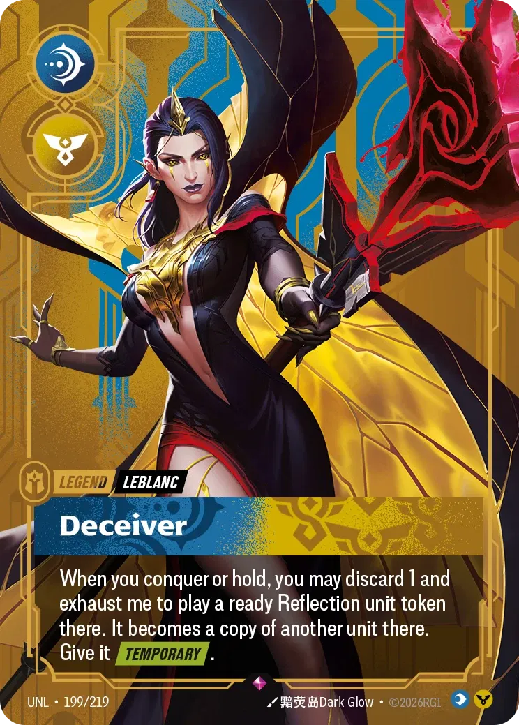 Leblanc, Deceiver - UNL-199 - Unleashed - Riftbound card