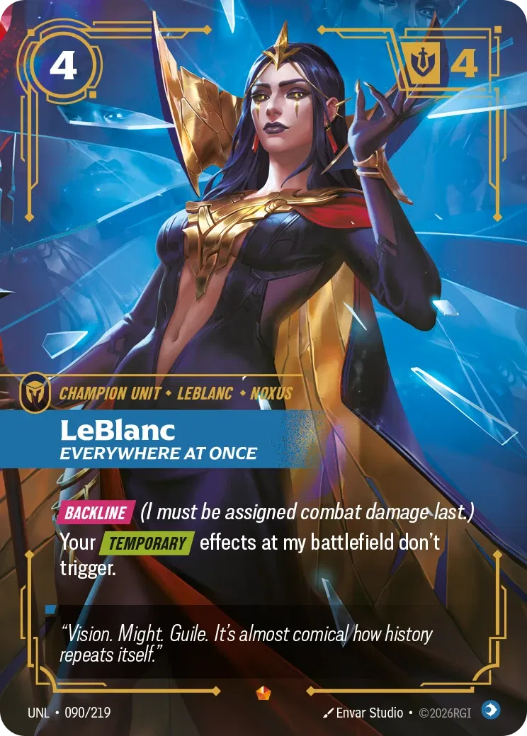 Leblanc, Everywhere at Once - UNL-090 - Unleashed - Riftbound card