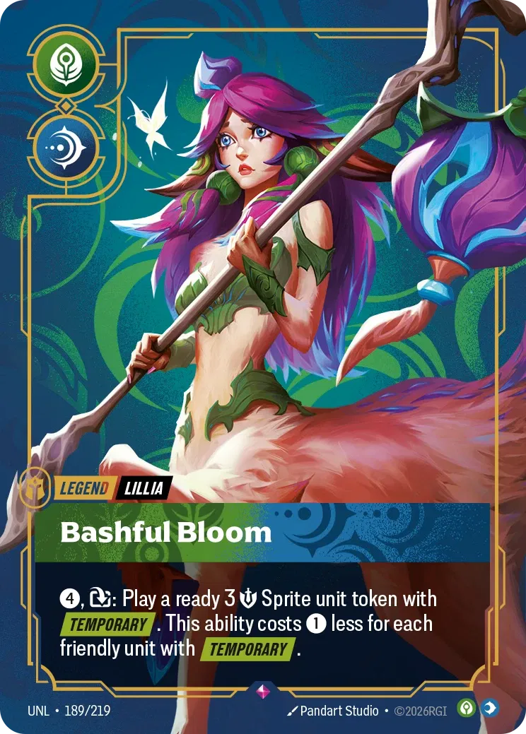 Lillia, Bashful Bloom - UNL-189 - Unleashed - Riftbound card