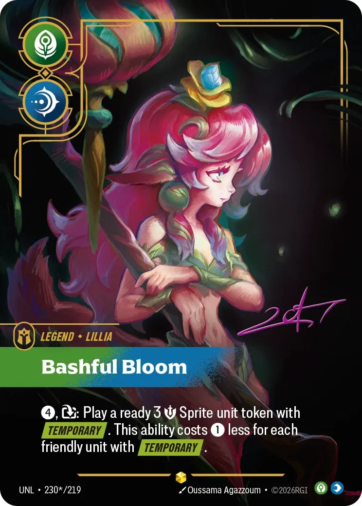 Lillia, Bashful Bloom - UNL-230s - Unleashed - Riftbound card