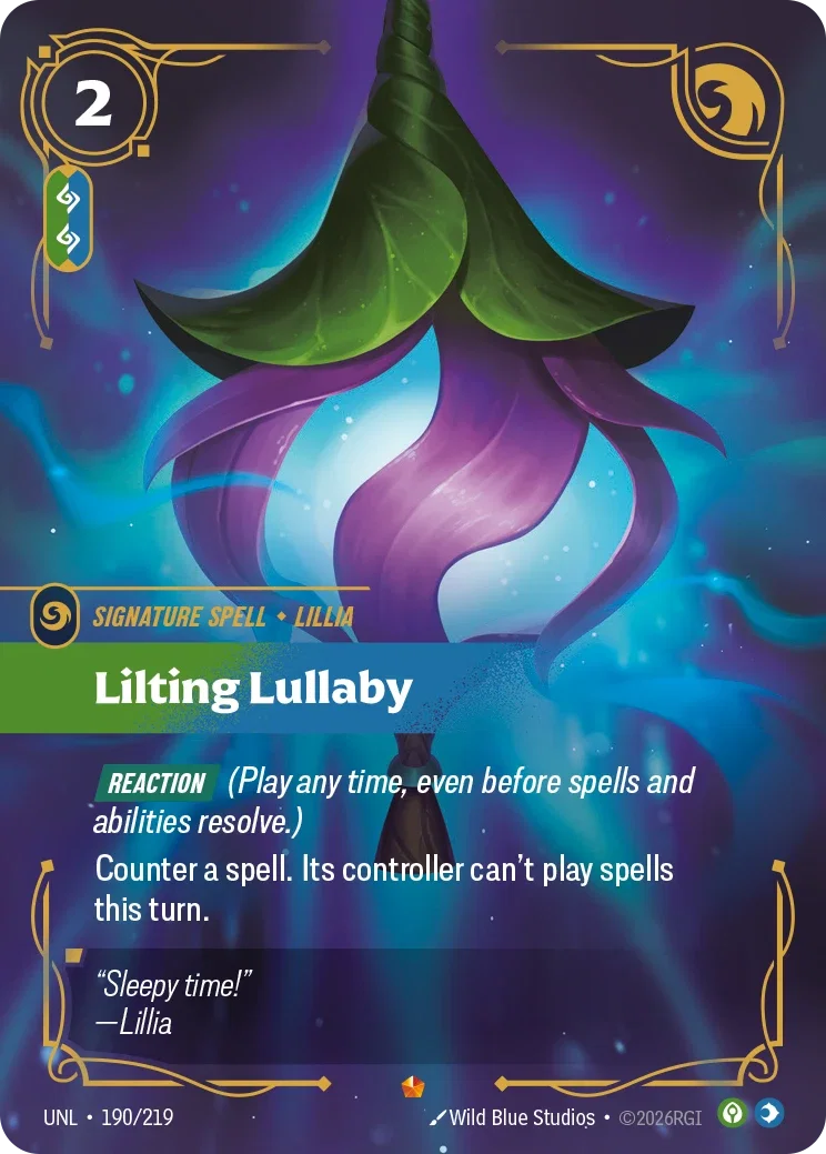 Lilting Lullaby - UNL-190 - Unleashed - Riftbound card