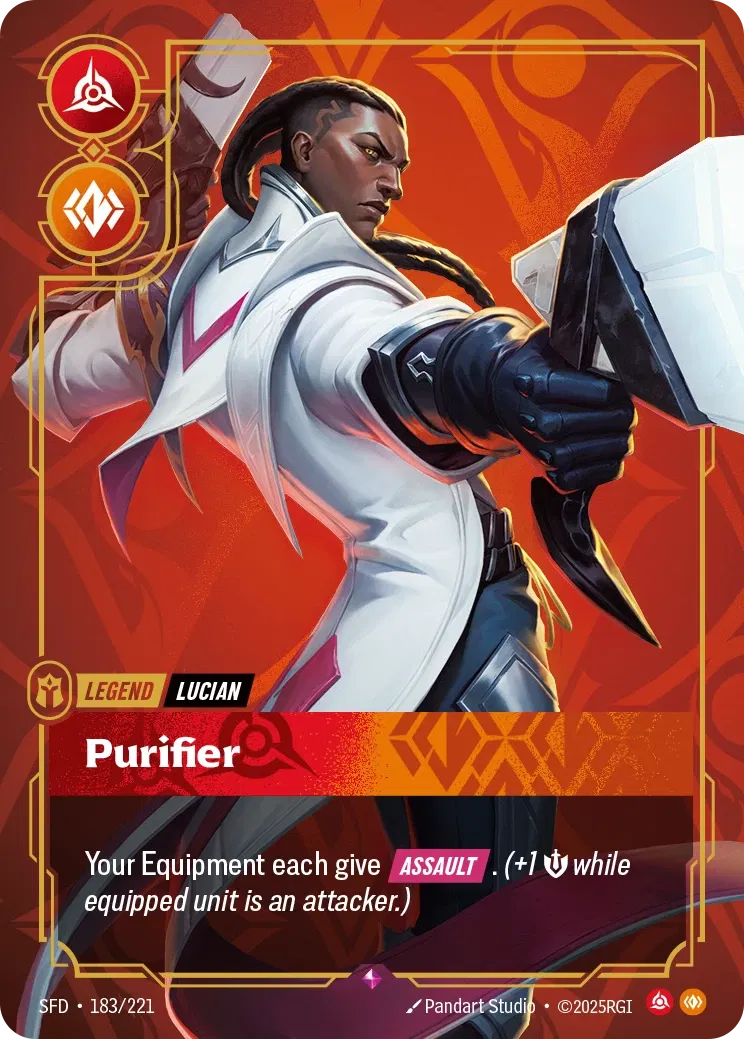 Lucian, Purifier - SFD-183 - Spiritforged - Riftbound card