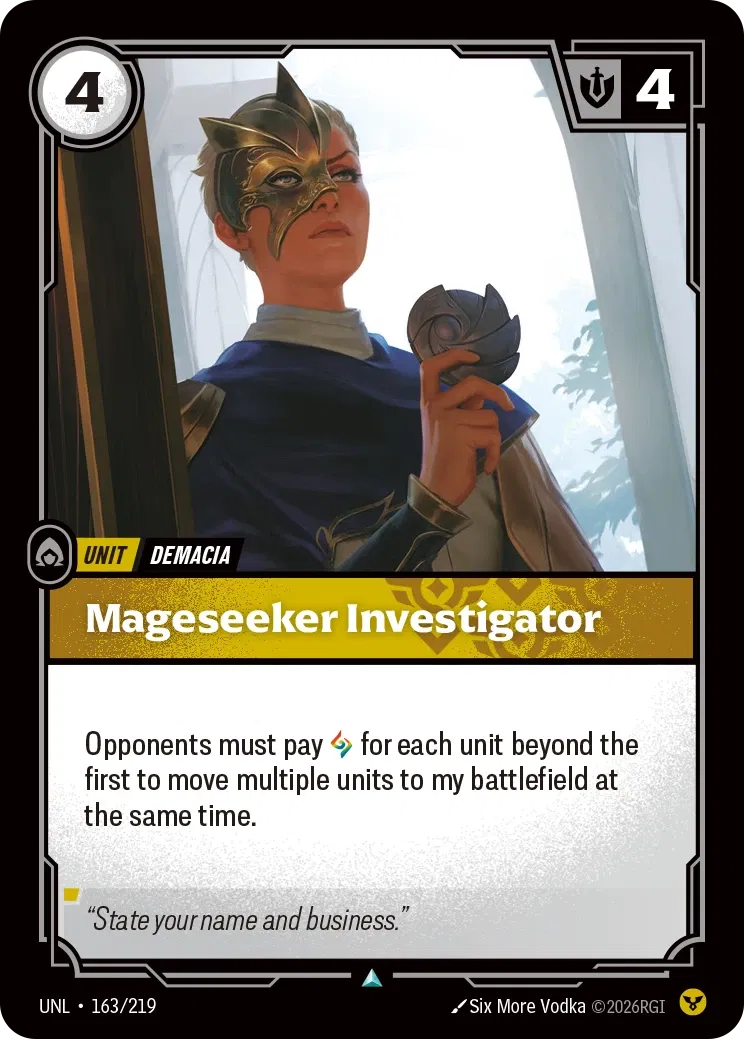 Mageseeker Investigator - UNL-163 - Unleashed - Riftbound card
