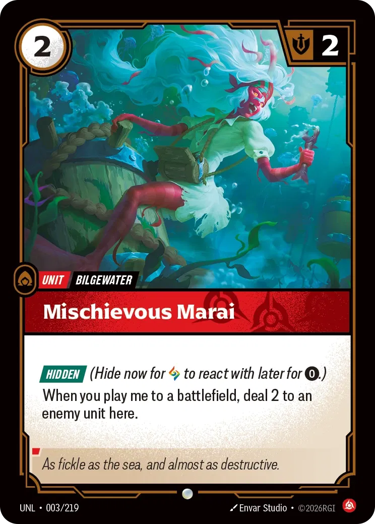 Mischievous Marai - UNL-003 - Unleashed - Riftbound card