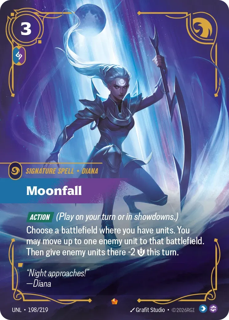 Moonfall - UNL-198 - Unleashed - Riftbound card