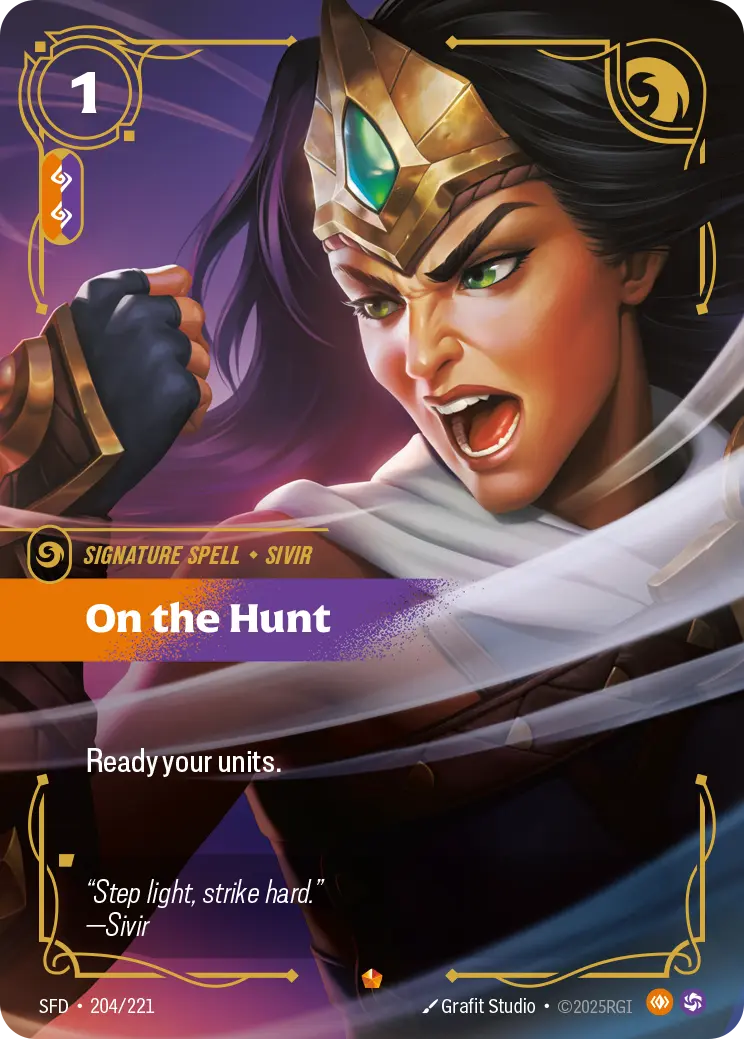 On the Hunt - SFD-204 - Spiritforged - Riftbound card