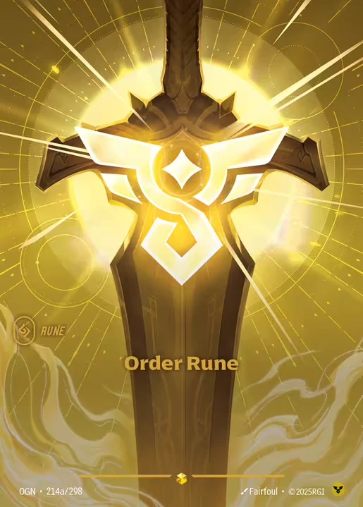 Order Rune - OGN-214a - Origins - Riftbound card