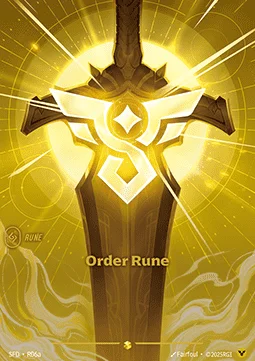 Order Rune - SFD-R06a - Spiritforged - Riftbound card