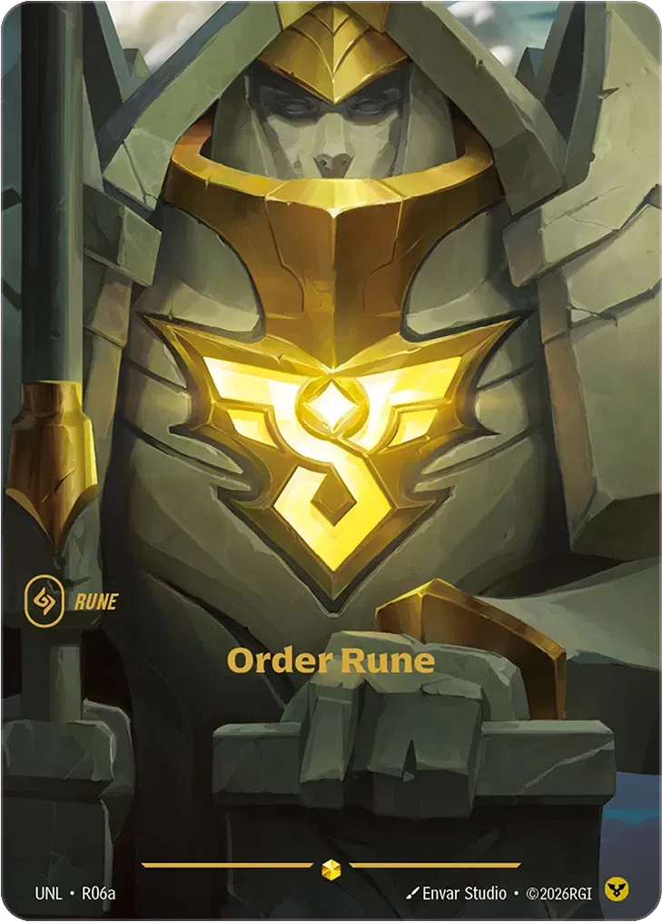 Order Rune - UNL-R06a - Unleashed - Riftbound card