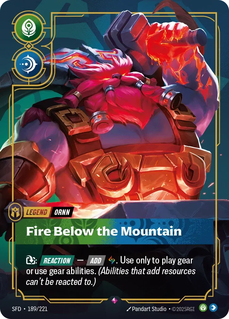 Ornn, Fire Below the Mountain - SFD-189 - Spiritforged - Riftbound card
