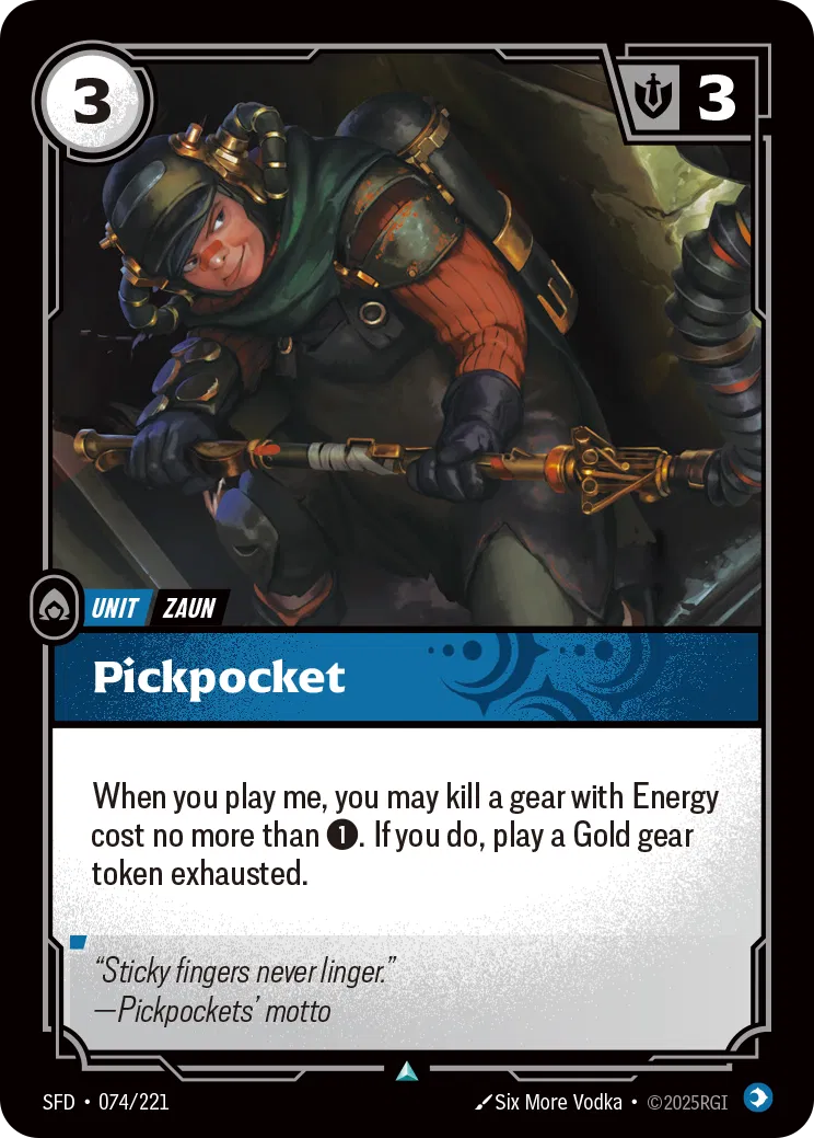 Pickpocket - SFD-074 - Spiritforged - Riftbound card