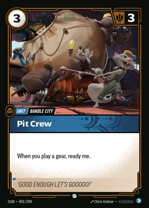 Pit Crew - OGN-091 - Origins - Riftbound card