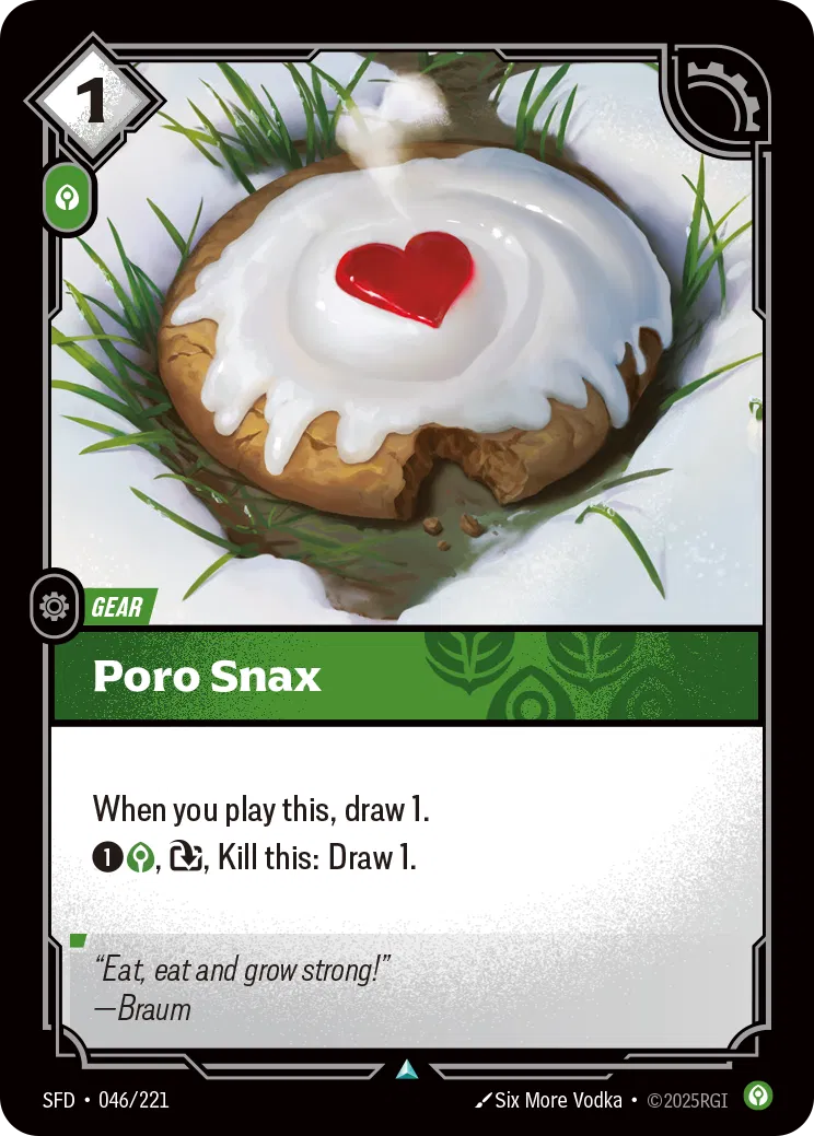 Poro Snax - SFD-046 - Spiritforged - Riftbound card