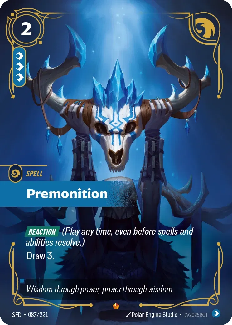 Premonition - SFD-087 - Spiritforged - Riftbound card