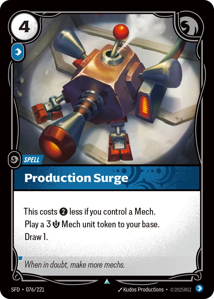 Production Surge - SFD-076 - Spiritforged - Riftbound card