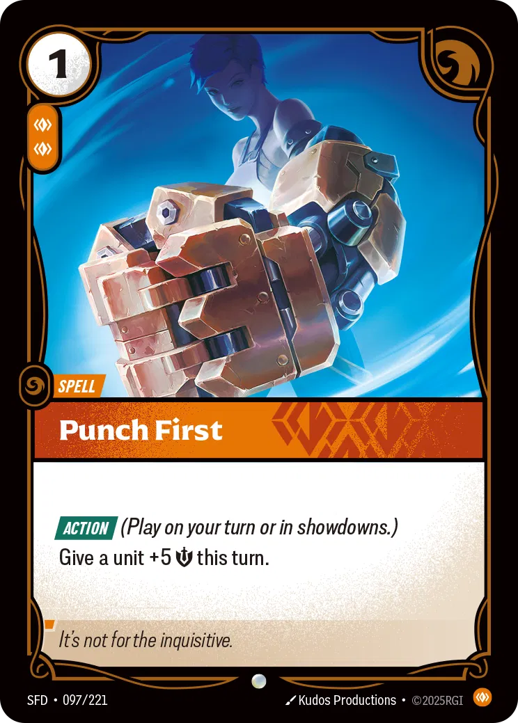 Punch First - SFD-097 - Spiritforged - Riftbound card