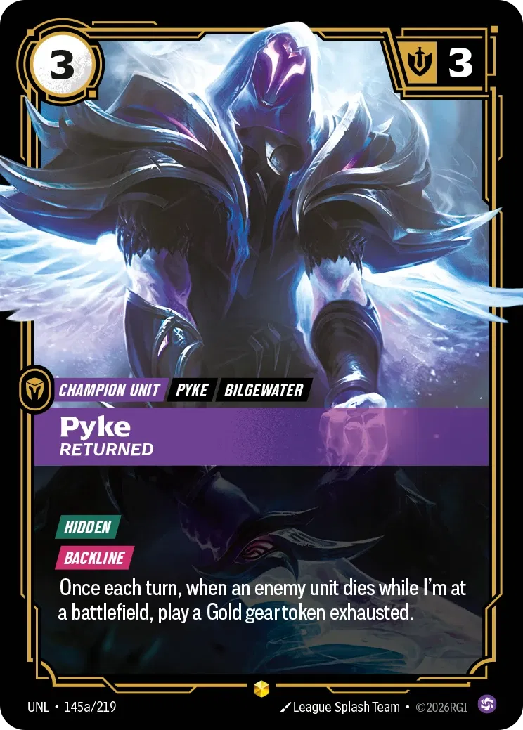 Pyke, Returned - UNL-145a - Unleashed - Riftbound card
