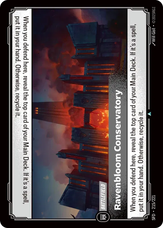 Ravenbloom Conservatory - SFD-215 - Spiritforged - Riftbound card