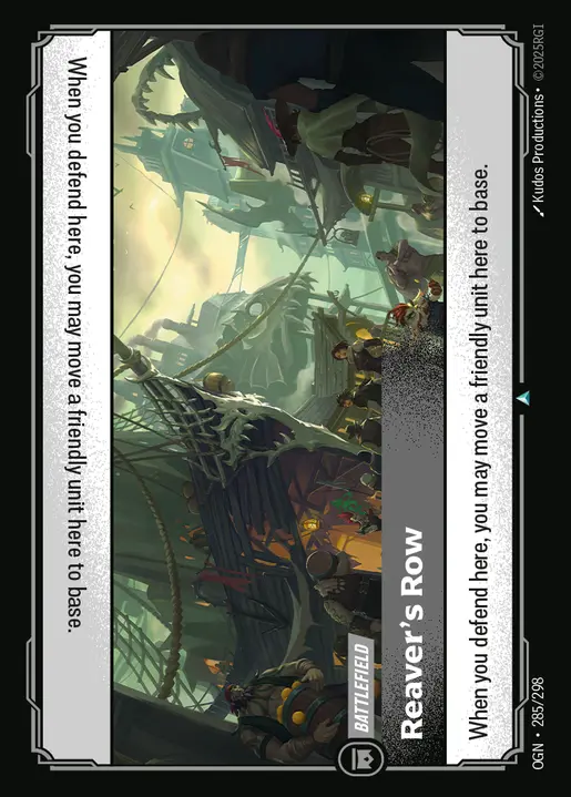 Reaver's Row - OGN-285 - Origins - Riftbound card