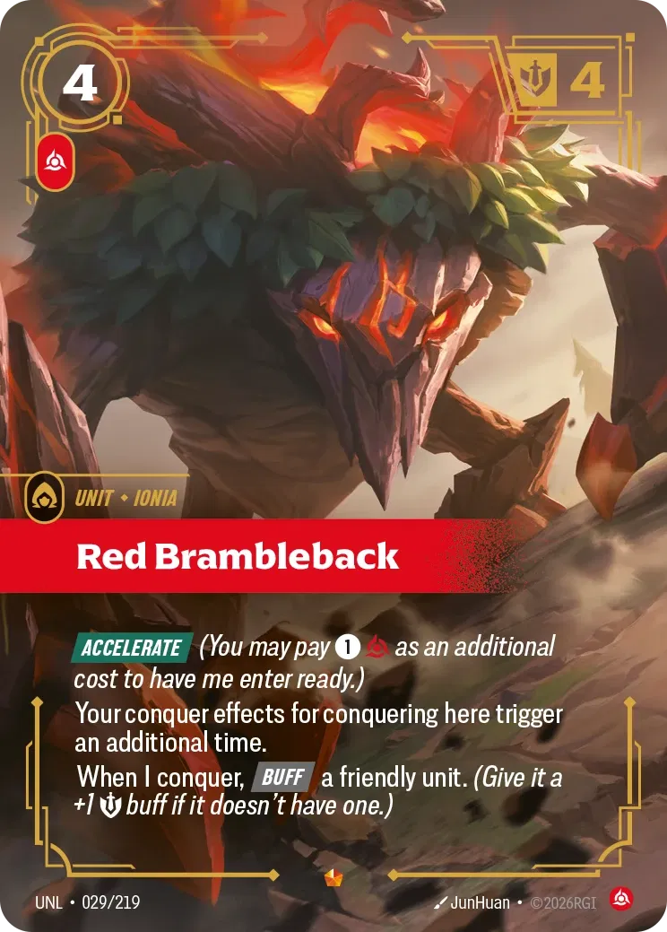 Red Brambleback - UNL-029 - Unleashed - Riftbound card