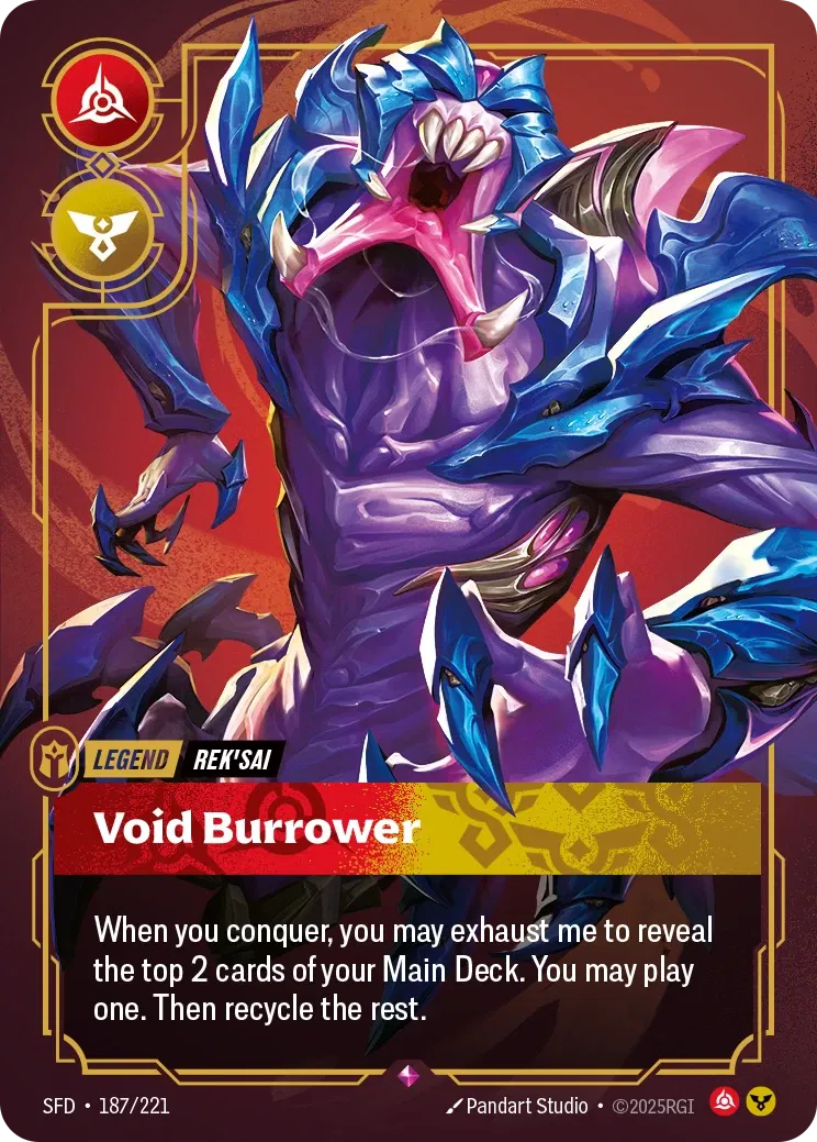 Rek’Sai, Void Burrower - SFD-187 - Spiritforged - Riftbound card