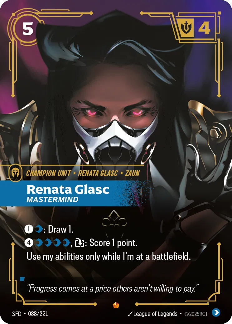 Renata Glasc, Mastermind - SFD-088 - Spiritforged - Riftbound card