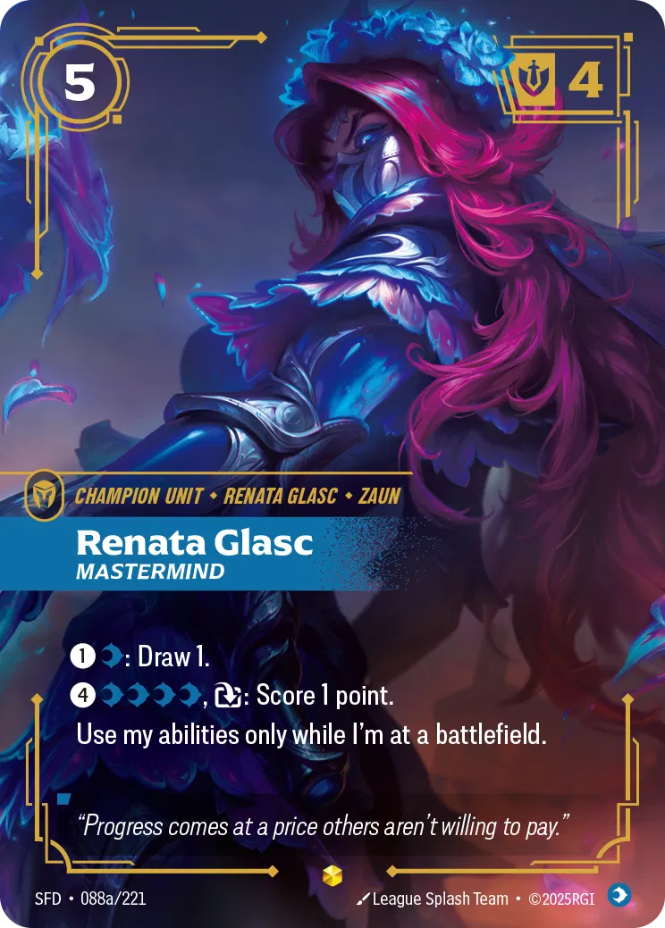 Renata Glasc, Mastermind - SFD-088a - Spiritforged - Riftbound card