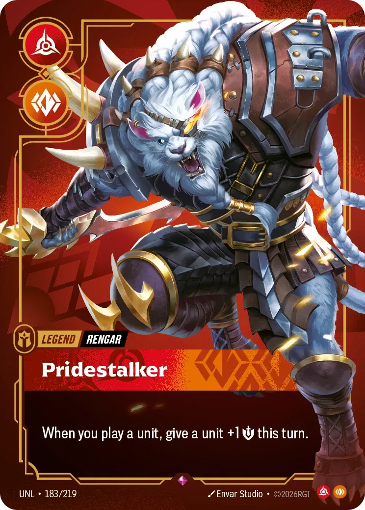 Rengar, Pridestalker - UNL-183 - Unleashed - Riftbound card