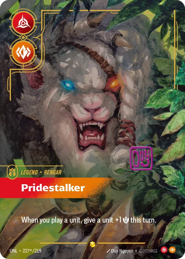 Rengar, Pridestalker - UNL-227s - Unleashed - Riftbound card