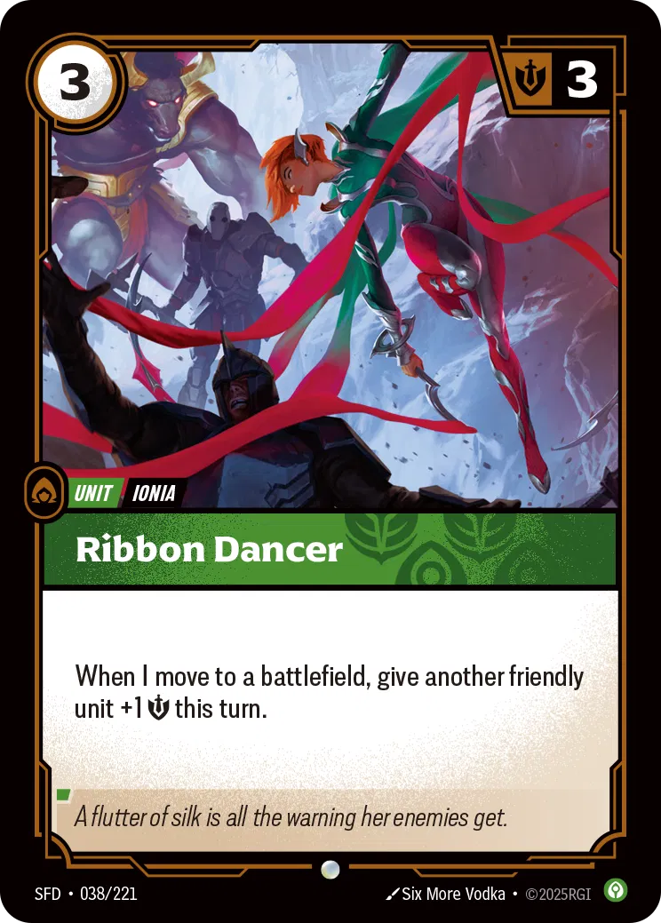 Ribbon Dancer - SFD-038 - Spiritforged - Riftbound card