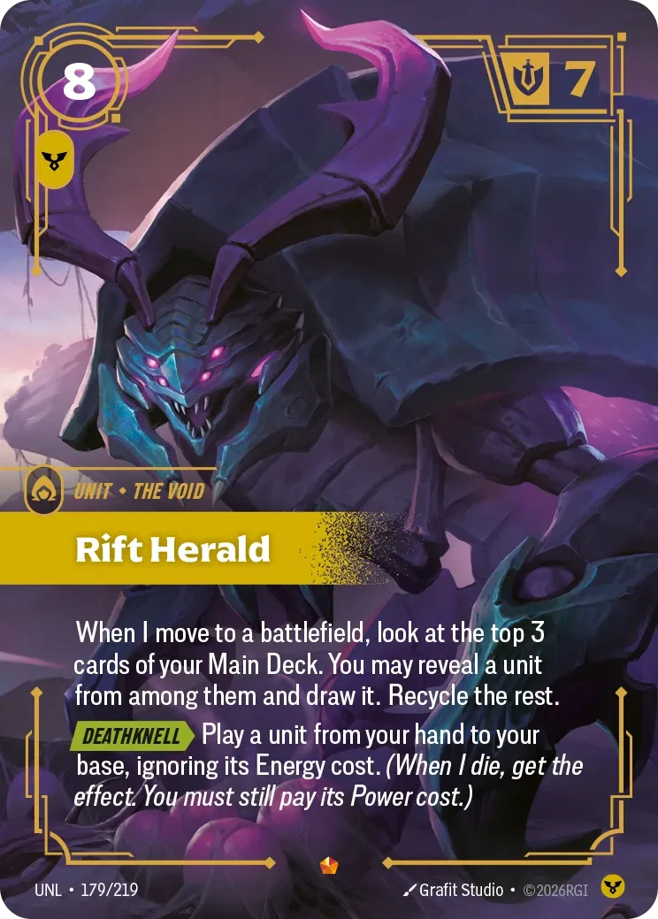 Rift Herald - UNL-179 - Unleashed - Riftbound card