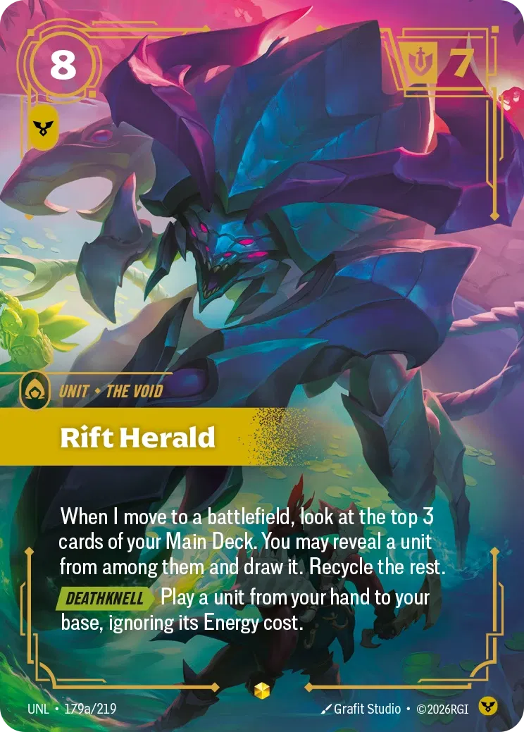 Rift Herald - UNL-179a - Unleashed - Riftbound card