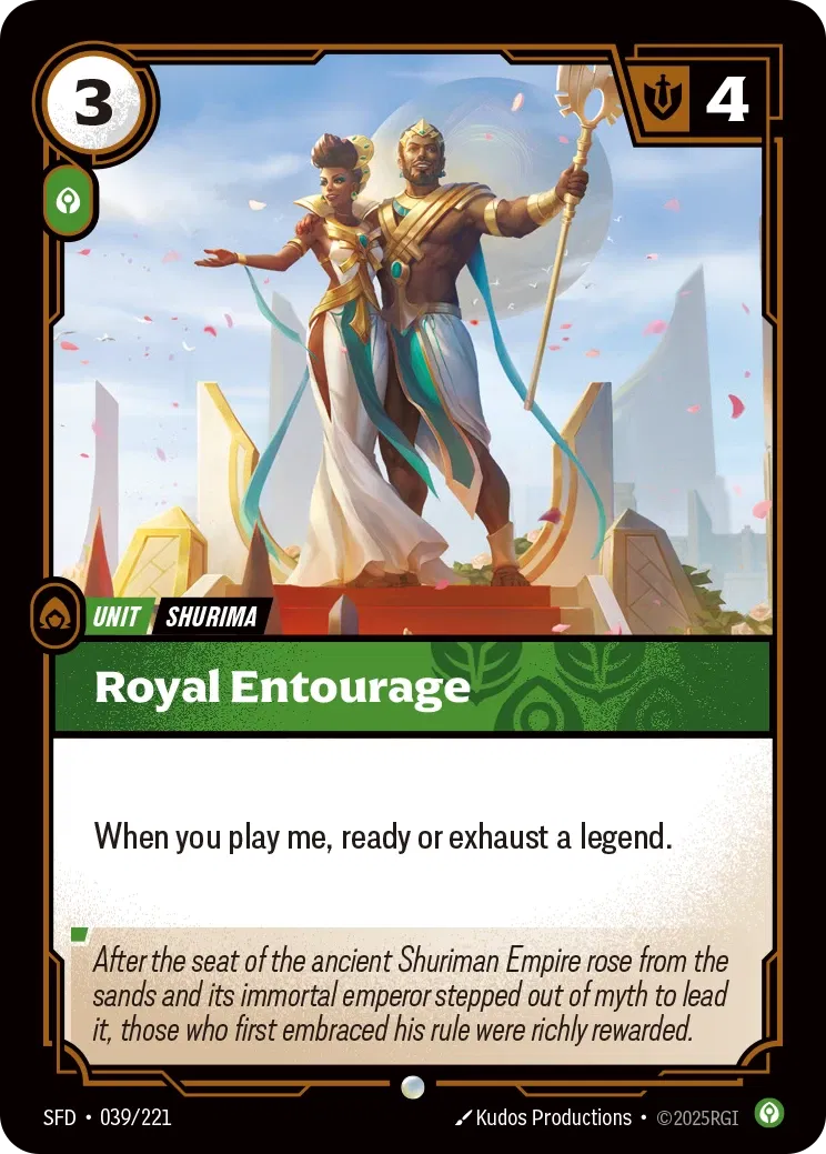 Royal Entourage - SFD-039 - Spiritforged - Riftbound card