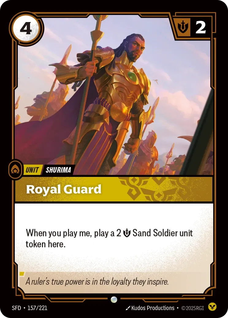 Royal Guard - SFD-157 - Spiritforged - Riftbound card