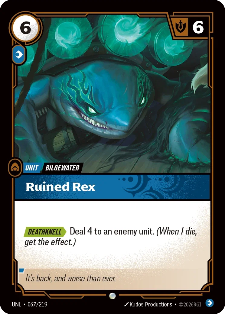 Ruined Rex - UNL-067 - Unleashed - Riftbound card